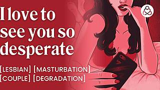 Lesbian Girlfriend's Phone JOI with Vibrator Orgasm Praise