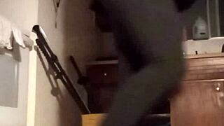 petite big tits girlfriend homemade workout pounding