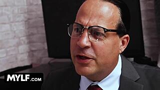 hot milf tempts detectives tight body spit-roasted doggystyle deepthroat