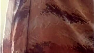 sexy ebony milf bathes her curvy bbw body before riding cock