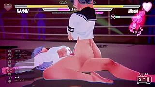 Lesbian game battle explodes with steamy intensity