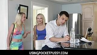 Fuck yeah! Teen Stepsisters Dixie Lynn Alice Pink as Free-Use Pussy Toys!