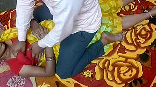 hot swinger wife in yellow saree fucked hard by brother-in-law after husband sleeps