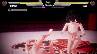 Lesbian game battle explodes with steamy intensity