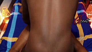 Sharing hotel bed leads to step sister doggystyle pounding