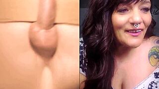 wanna see this big booty mature's shock when her ass takes that huge cock surprise?