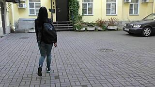 the secret life of my brunette milf teacher involves rough face fucking and cum swallowing quickies