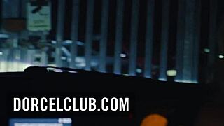 Skinny brunette babe bent over for outdoor swinger anal