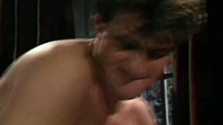 Retro brunette babe stockings deep balls banging cowgirl cumshot vintage orgy