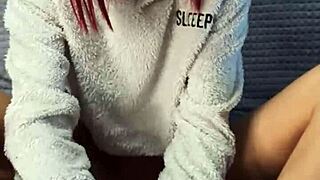 Dirty Step Sister's Socks Tease My Cock In Dorm Footjob Handjob Pov Explosion!