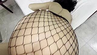 her perfect ass through mesh by horny stepbro quick