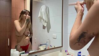 Wow! Latina Jazmine Withe and Andres Acosta's Steamy Backstage Shower Fun