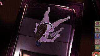 hot stockings TEACHER seduces in hentai game