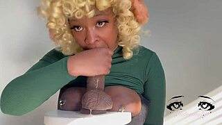 huge titty coworker jadeenasty slobs on your cock with nasty titty fuck blowjob