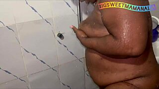 stepson sneaks in bath romancing my pussy into creampie fuck