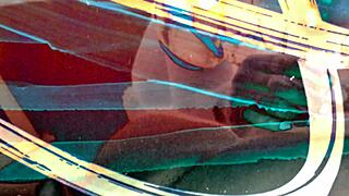 Huge Cum Creampie Fills Squirting Pussy On Rooftop Sex