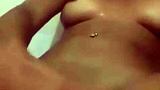 hot black latina teen 18+ masturbates wet pussy in bathtub!!