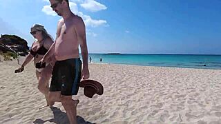 wanna see her extreme bikini flashing clit and shaved pussy in public?