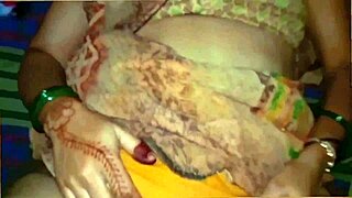 intimate closeup with indian couple's passionate connection