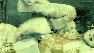 vintage hairy beaver gets bizarre retro pussy pounding