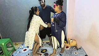 Desi Maa Beti Threesome Chudai With Cumshots Exclusive