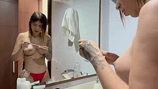 Wow! Latina Jazmine Withe and Andres Acosta's Steamy Backstage Shower Fun