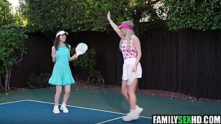 pickleball turns into wild stepfamily foursome fuckfest