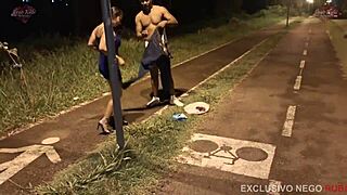 hotwife prostitute cuckolds at gloryhole with old black cock