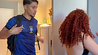 spent night with curvy redhead latina due to booking mixup