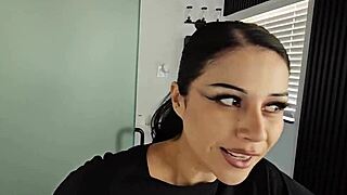 Goth stepsis begs cum for spell in dirty pov ride