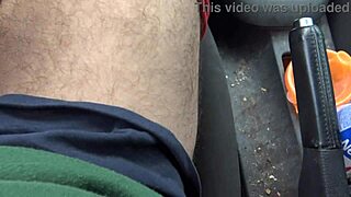 Whoa! Busty French Stepmom Gropes Stepson's Cock in Car!