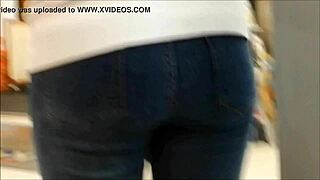 Hidden Cam Zooms Teen Ass In Tight Jeans!