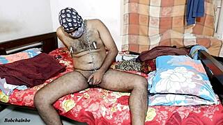 Chained Cock Handjob Leads To Creampie Masturbation Relaxation