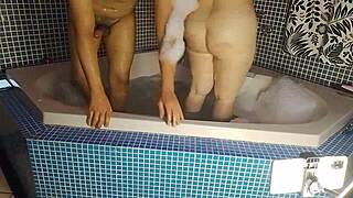 blonde milf tasted his cock then begged to get fucked hard