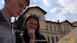 Street Pickup Beauty Fucked Hard as Cuck BF Watches!