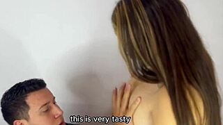 18-YEAR-OLD BIG TITS STUDENT RIDES TWO HUGE COCKS IN THREESOME