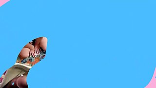 innocent amber pays rent with shaved pussy licking 😈