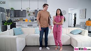 Kinky Latina Stepsis Halloween Fuck Loves Stepbro Monster Dick