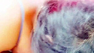 stepson bangs indian mother-in-law on bed with dirty telugu talk