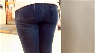 Hidden Cam Zooms Teen Ass In Tight Jeans!