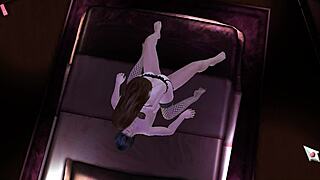hot stockings TEACHER seduces in hentai game