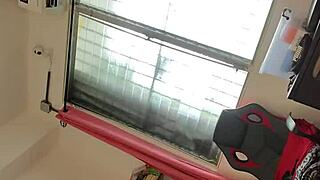 POV Stepson Catches Stepmom Masturbating, Fucks Her Tight Pussy, Cums on Ass