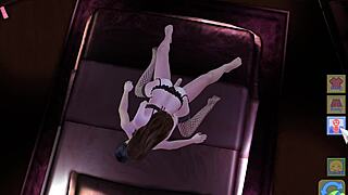 hot stockings TEACHER seduces in hentai game
