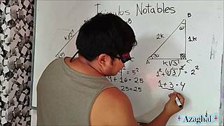 university nerd student seduces teacher with trigonometry sex lesson