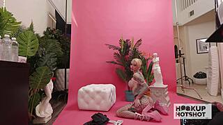 Whoa! Milk-Tank Blonde Sasha Beart Hooks Up with Bryan Gozzling!
