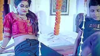 young indian couple's suhaag raat turns dirty with rough pussy fucking and hindi moans