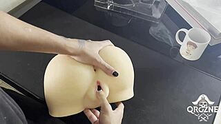 testing liberdade's fuck doll with solo toy play backstage