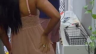 I teased the handyman my husband hired and seduced him right in front of my cuck
