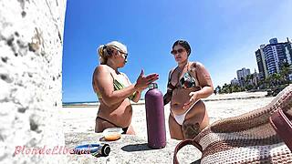 My naughty friend and i hooked up on the beach for everyone