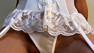 college slut rides huge cock like a pro in homemade goth sex tape